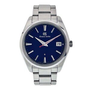 Grand Seiko Stainless Steel Blue Dial 40mm Quartz Movement Mens Watch SBGP007